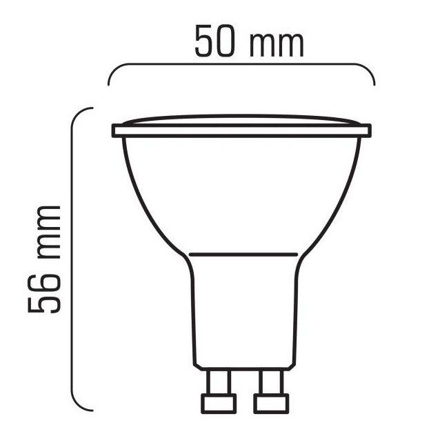 MOCNA Żarówka ledowa LED SMD GU10 230V 6W dzienna Marka Spectrum LED