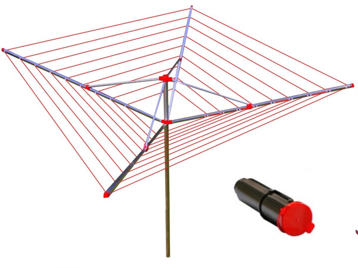 

Suszarka Ogrodowa Do Ubrań Bielizny 50m linek