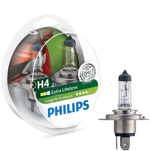 

Philips Żarówki H4 LongLife EcoVision 4xŻywotność