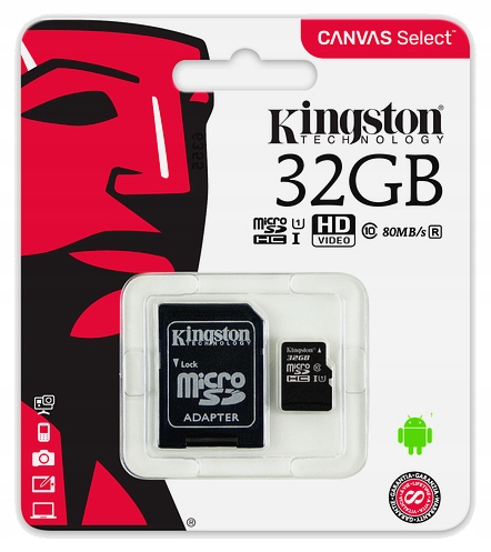 KINGSTON MICRO SD КАРТА ПАМЯТИ 32 ГБ КЛАСС 10 UHS