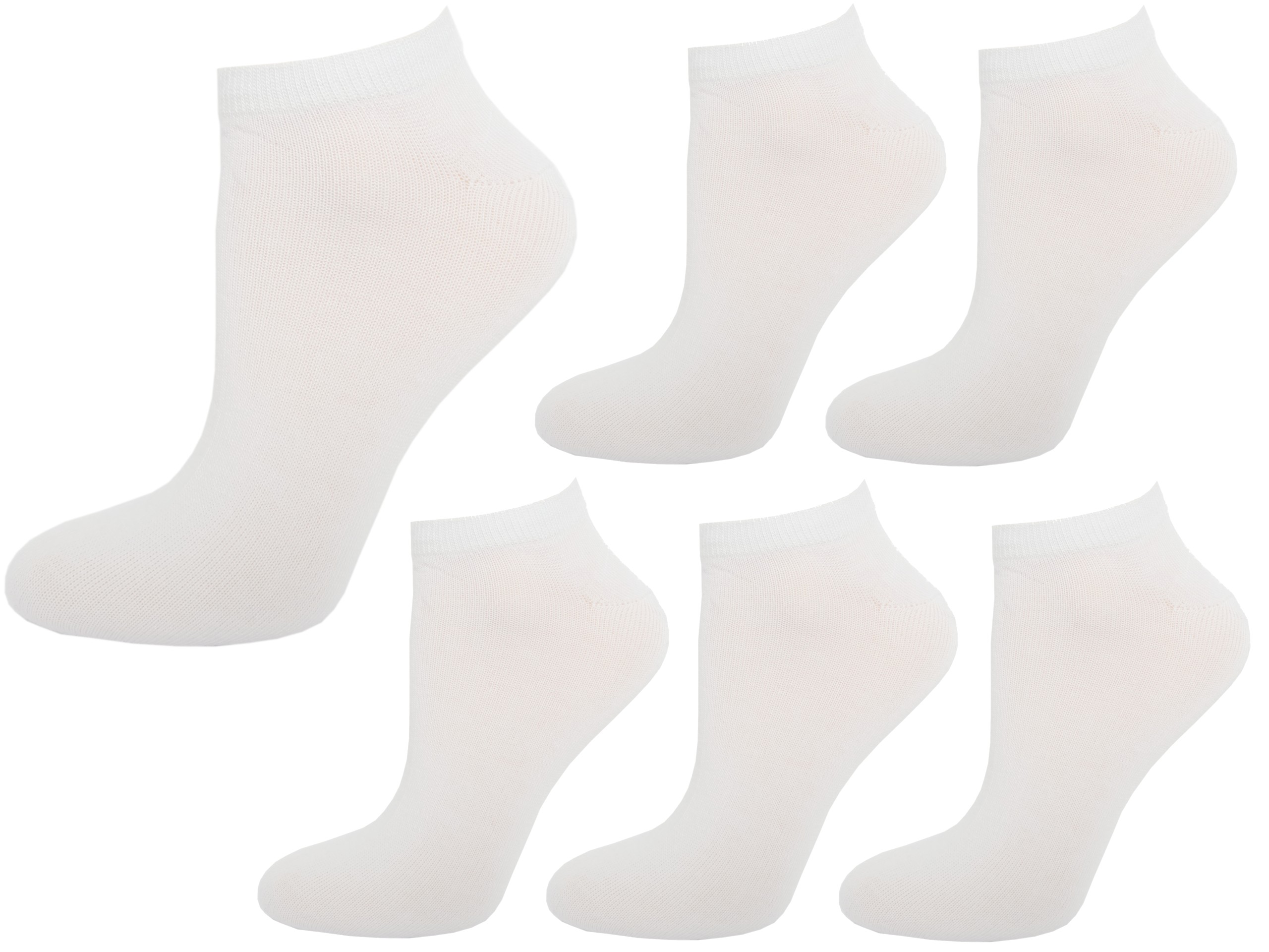 

6x Par Stopki Skarpety Bawełniane Damskie 35-38