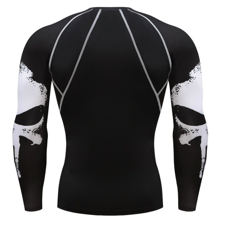 Koszulka Termoaktywna Punisher czaszka MARVEL L Rękaw długi rękaw