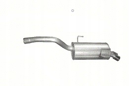 Tłumik końcowy Citroen C8 Peugeot 807 2 , 2i 02 - 07r foto 1