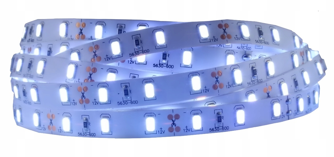 

Taśma Led 5630 300 Led Smd IP20 12V biała Zimna 5m