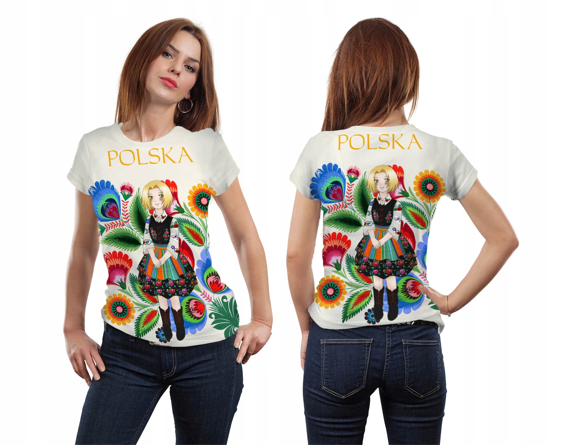 

Koszulka Fullprint T-shirt Kwiaty S Nadruk 3 D