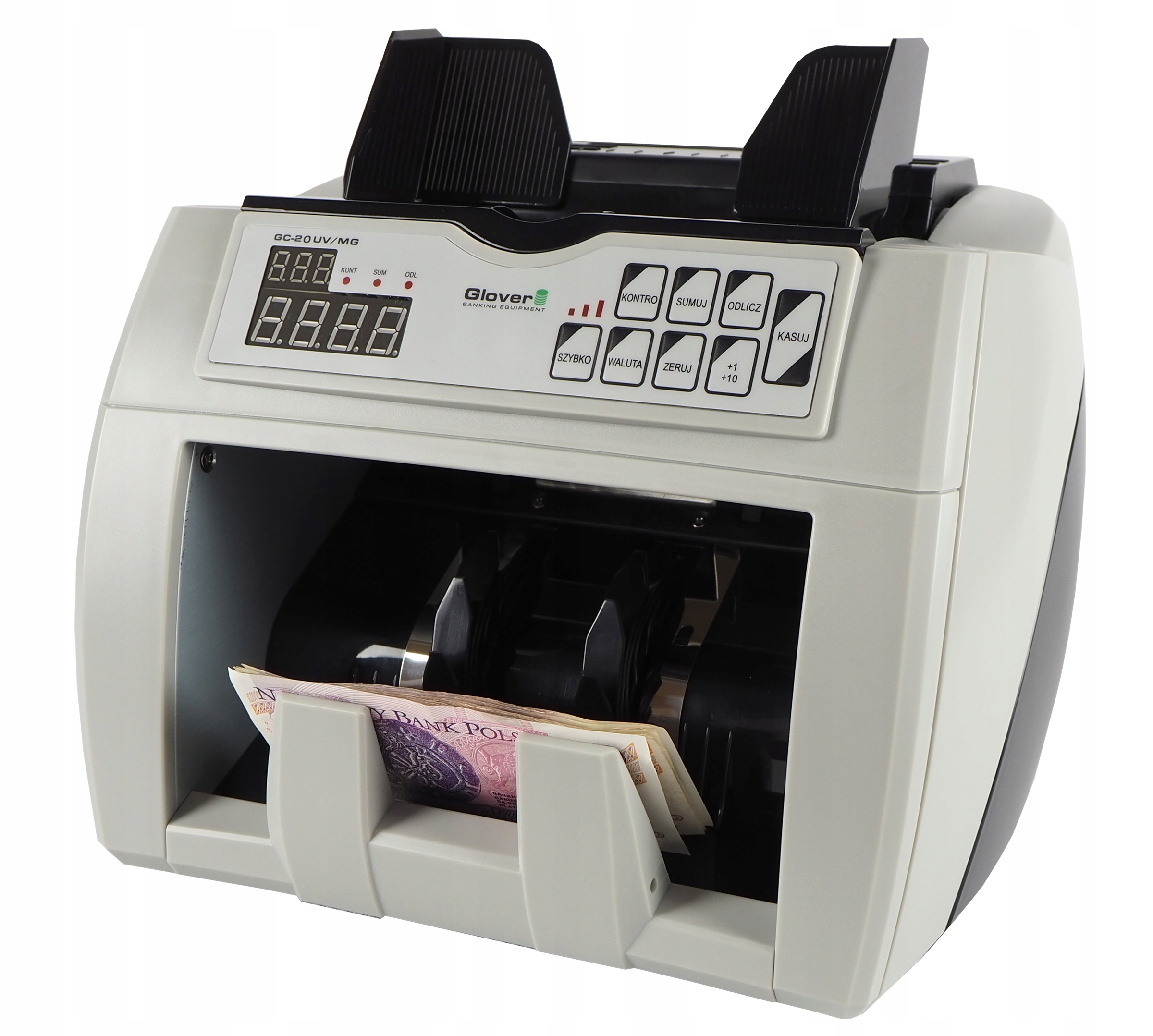 LICZARKA DO BANKNOTÓW GLOVER GC-20 UV/MG + TESTER + BANDEROLE Kod producenta 51027