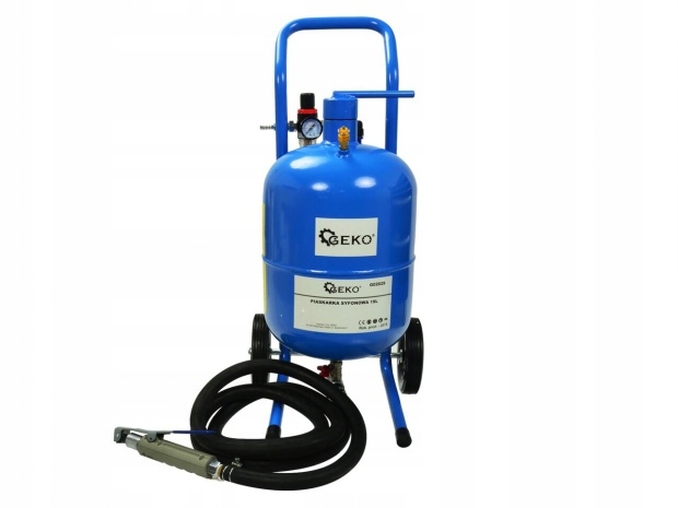 PIASKARKA MOBILNA SYFONOWA 19L MASKA 4 DYSZE GEKO Pojemność 19 l