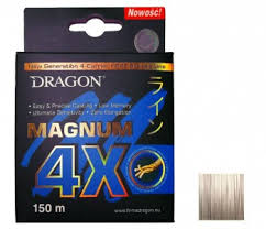 Plecionka Dragon Magnum 4X Jasnoszara 150m 0.22mm