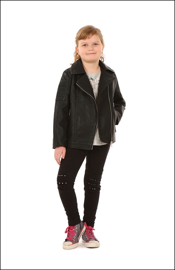 27 KURTKA DZIEWCZĘCA Z EKOSKÓRY Ramoneska 158/164 Marka Inna marka