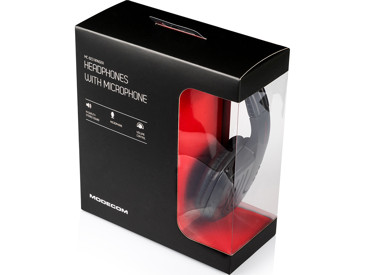 SŁUCHAWKI GAMINGOWE Z MIKROFONEM NA PAŁĄKU - MODECOM VOLCANO MC-823 RANGER Rodzaj słuchawek nauszne