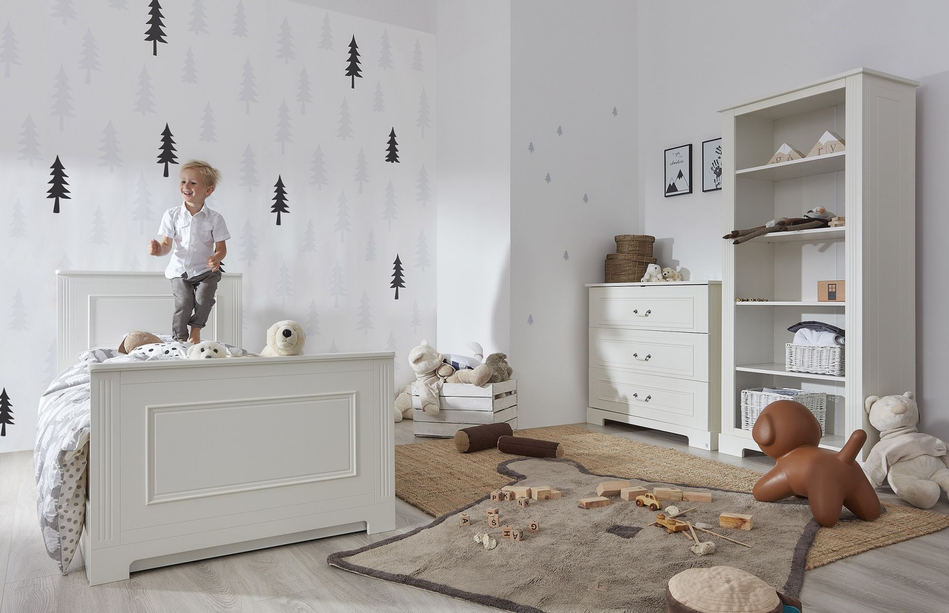 Bellamy Ines White Szafa biała meble niemowlęce Płeć Chłopcy Dziewczynki