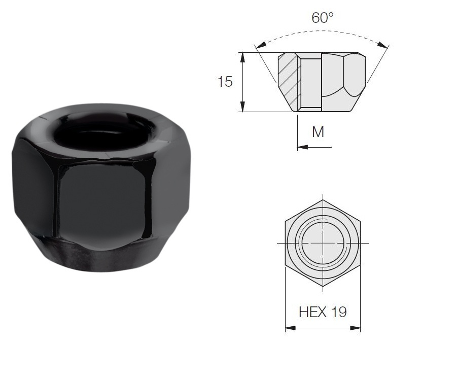 Nakrętki do felg stalowych kpl 20szt FORD VOLVO Producent BAS