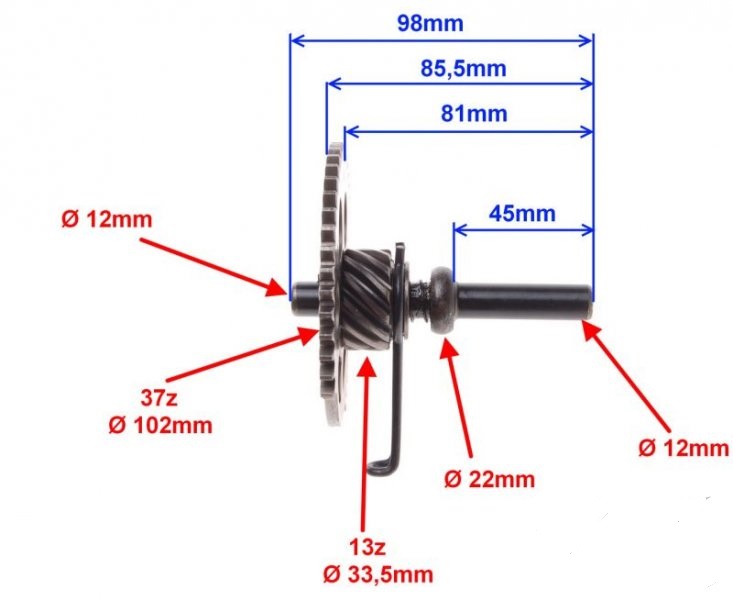 ATV 150 - KOŁO ROZRUSZNIKA, tryb Producent Wilmat