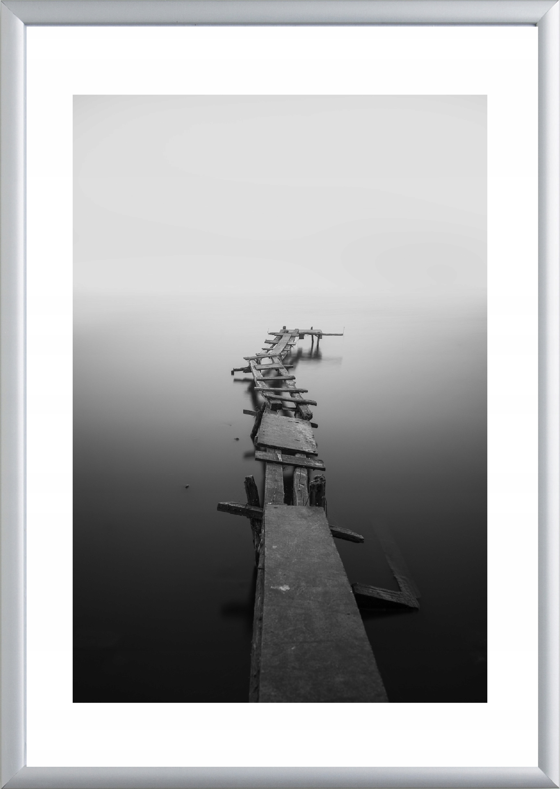 

Rama aluminiowa 80x120 srebrny mat 120x80