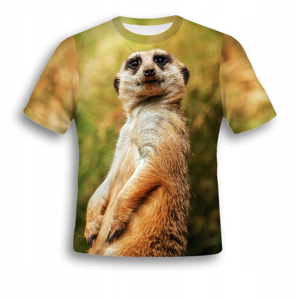 

Koszulka Fullprint Surykatka XL Oldshool 3D