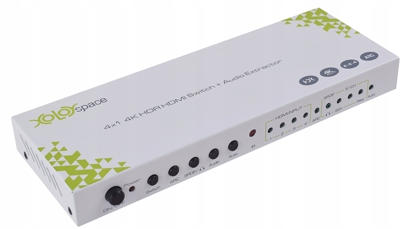 

Przełącznik Hdmi 4x1 4K Arc Spdif! Hdr Hdcp 2.2 Ir