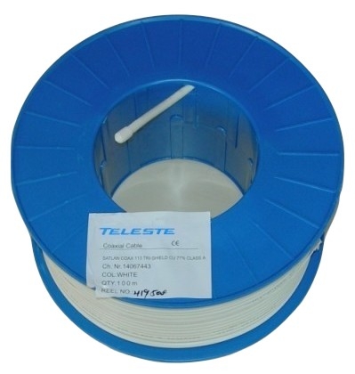 Anténní Kabel Tv Sat Cu Teleste Trishield Hd 50 m