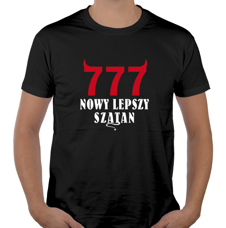 

777 nowy lepszy szatan koszulka śmieszny tshirt XL