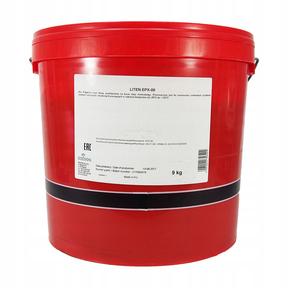 

Orlen Smar Liten EPX-00 9KG smar płynny