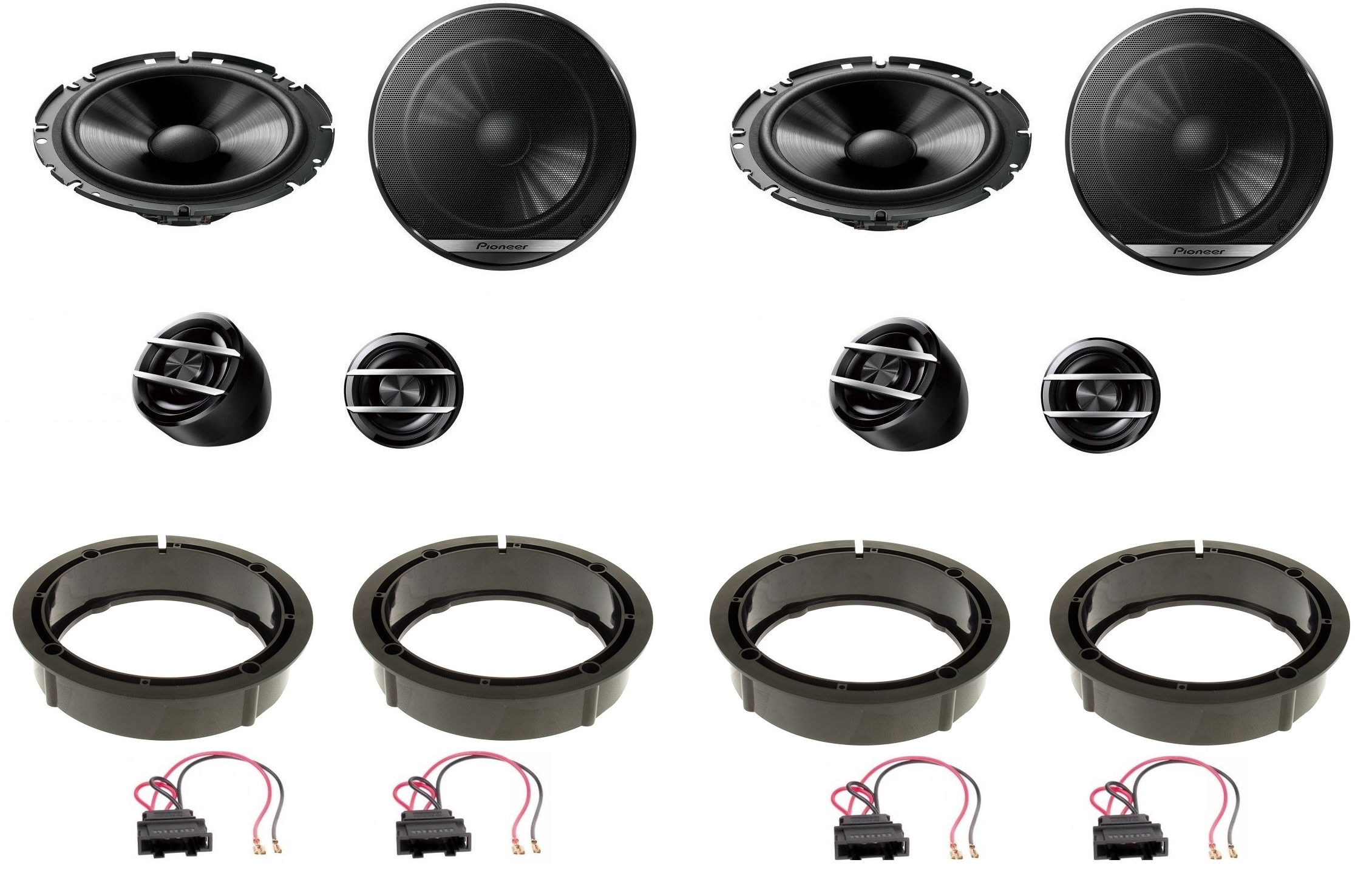 Pioneer TS-G170C Dištančné reproduktory Bora Polo Golf 4 5 Passat B5 predné zadné