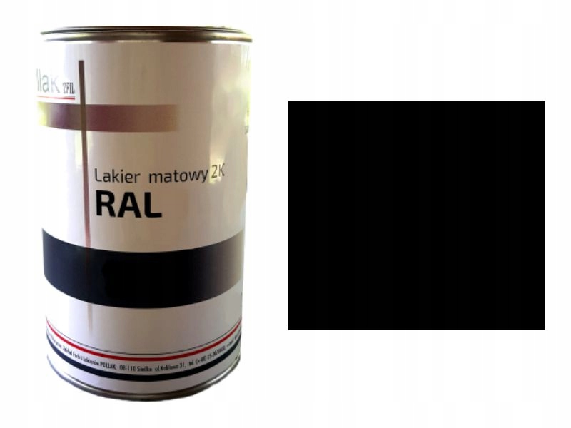 Lakier POLLAK Supreme MATOWY CZARNY RAL 9005 1 33L