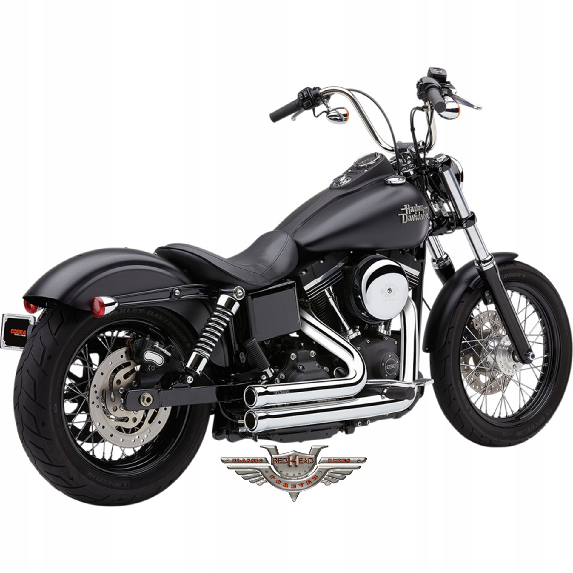 6708 - HARLEY DYNA LOW RIDER WIDE GLIDE ВЫХЛОПНЫЕ ТРУБЫ COBRA 12+