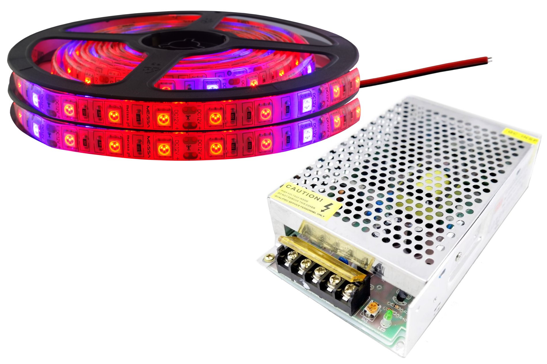 Sada Led Grow 5:1 vodotesná, rast rastlín 10 m