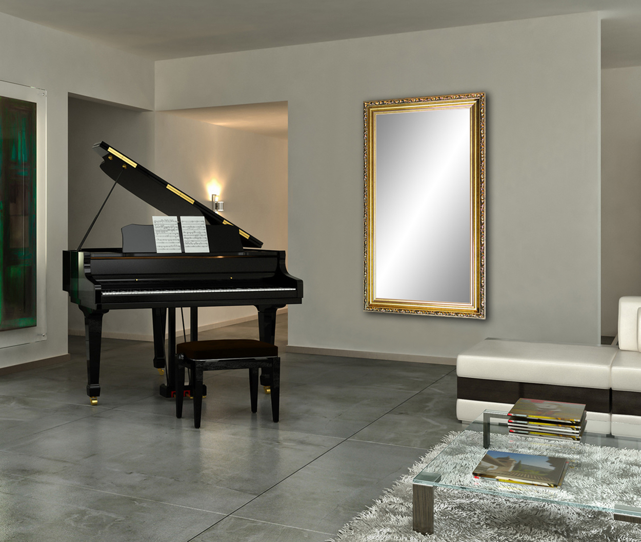 LUSTRO SREBRNE ZŁOTE 80x40 DO WYBORU +GRATIS Marka RAMIX