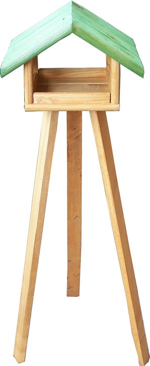 

Drewniany karmnik dla ptaków plus stojak 100 cm