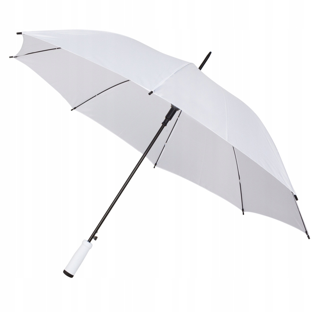 Biały parasol automatyczny na spacer jesień-Zdjęcie-0
