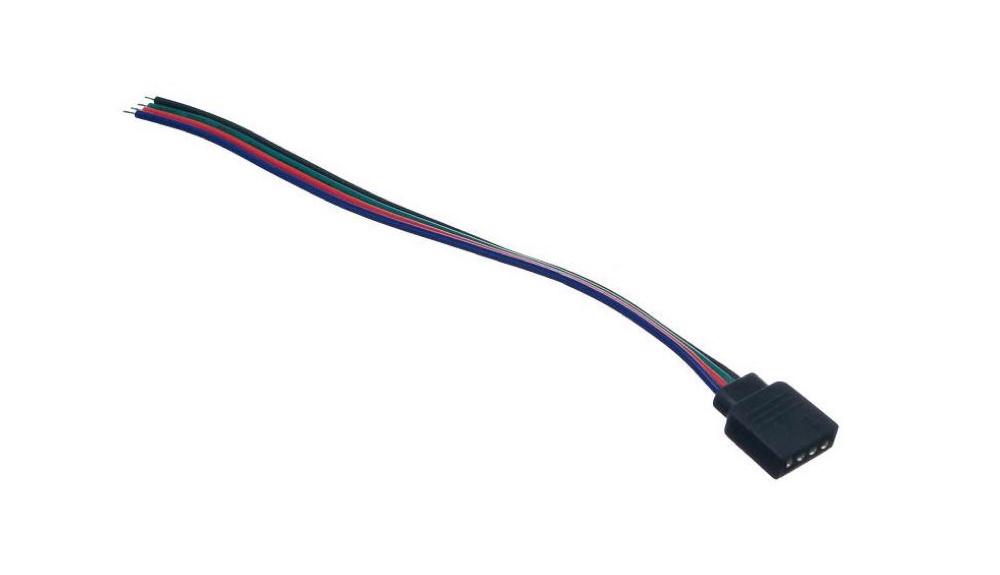 

Złączka do taśm Led Rgb 10mm 4-pin żeńska przewód