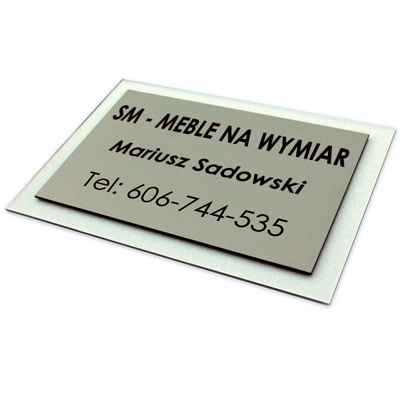 SZYLD TABLICA REKLAMA INFORMACYJNA GRAWER 30x20cm Rodzaj tablicy grawerowane