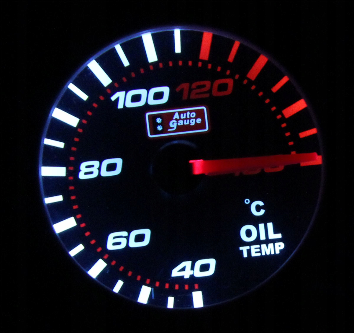 WSKAŹNIK TEMPERATURA OLEJU Auto Gauge SMOKE + czuj Producent Auto gauge