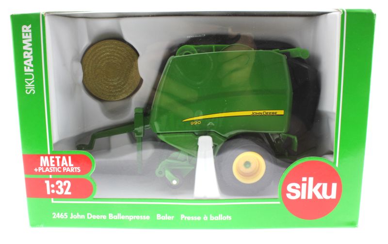 SIKU 2465 JOHN DEERE PRASA 1:32 Kolor dominujący odcienie zieleni