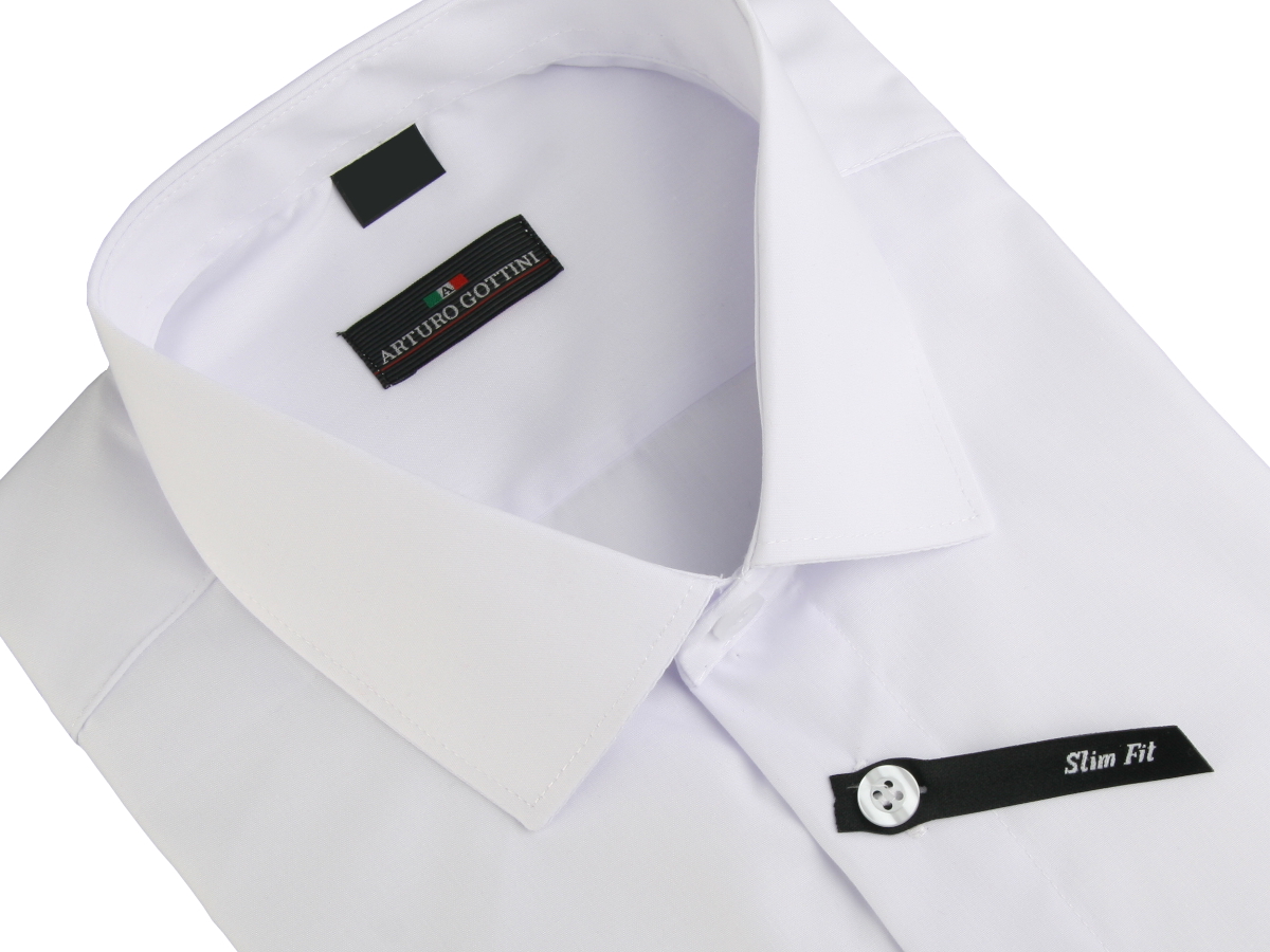 KOSZULA BIAŁA GŁADKA 41/42 170-176 SUPER SLIM Marka inna