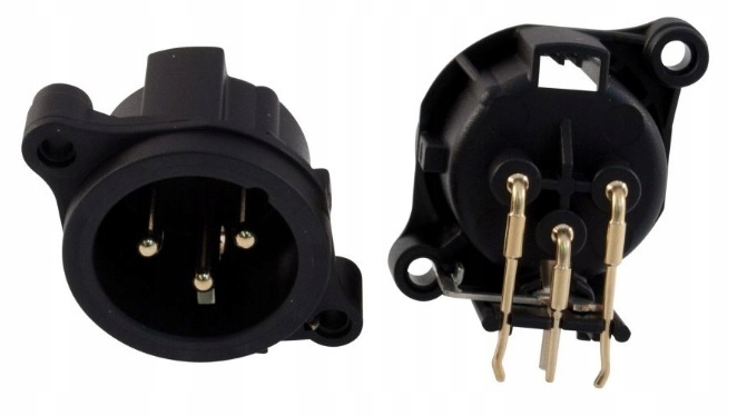 NEUTRIK GNIAZDO DO DRUKU PCB MĘSKIE XLR NC3MAH Marka Neutrik