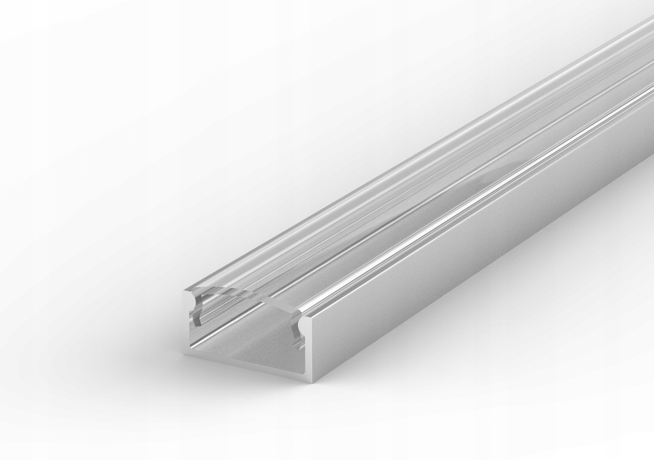 PŁASKI PROFIL ALUMINIOWY LED CZARNY 1m + SZYBKA EAN (GTIN) 9785974160172