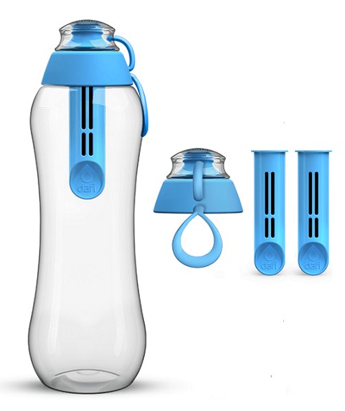 BUTELKA DAFI 0,5L+ 3FILTRY + 2 ZAKRĘTKI MIX KOLOR