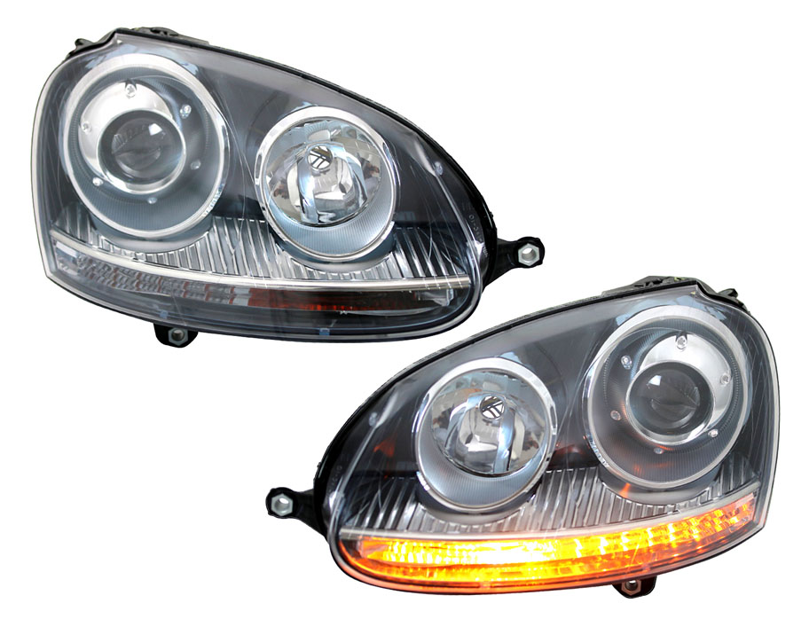 VW GOLF V MK5 03-08 LAMPY reflektory BLACK GTI R32 Numer katalogowy części CTS-tuning-xenon v20