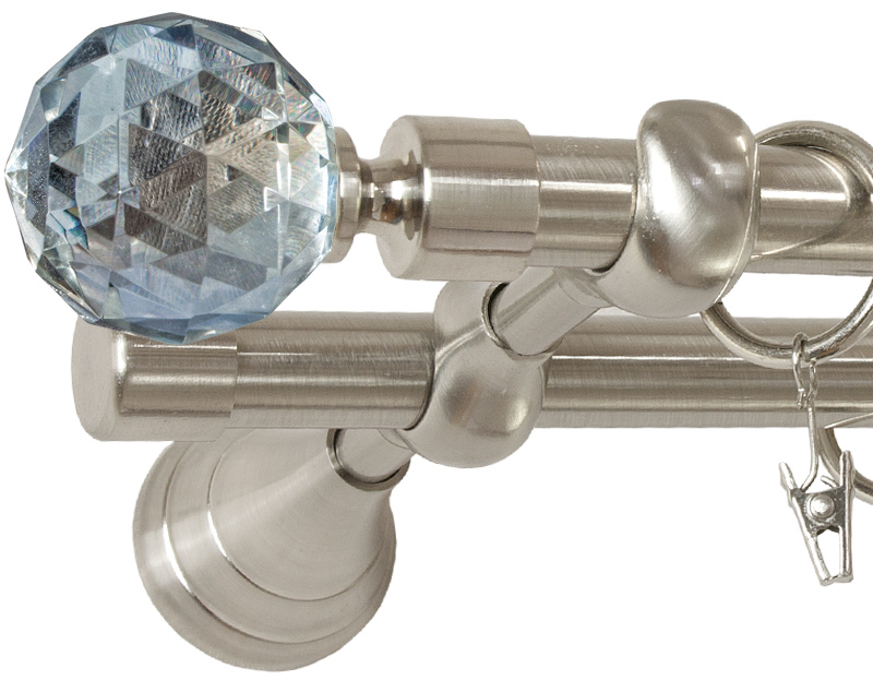 

Karnisz Crystal 220 cm Podwójny 2,2 karnisze fi 19