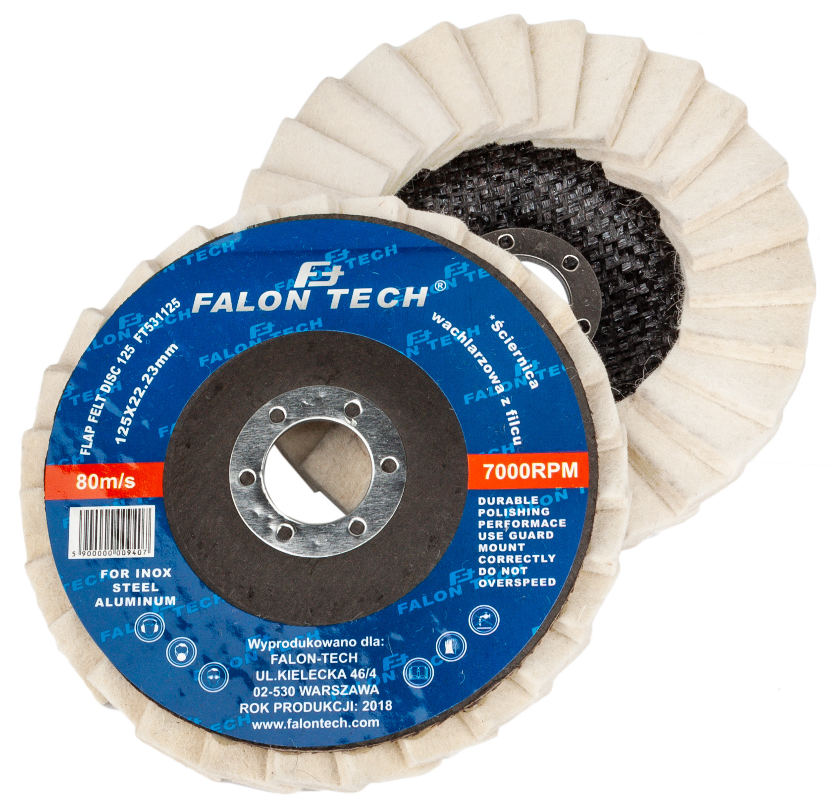 LAMELKA FILCOWA POLERSKA 125M TARCZA POLERSKA FILC