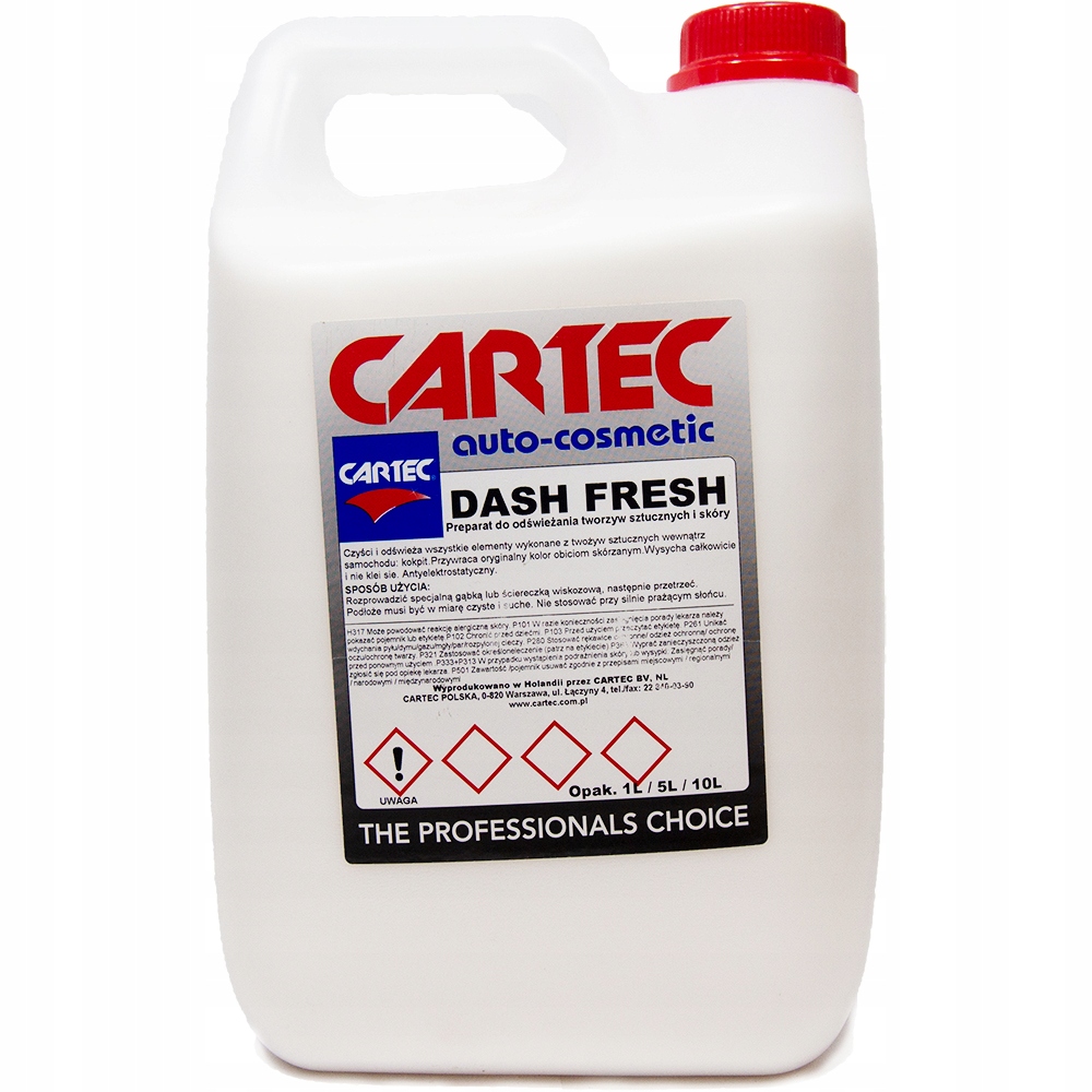 

Cartec Dash Fresh 5L do pielęgnacji tworzyw, skóry