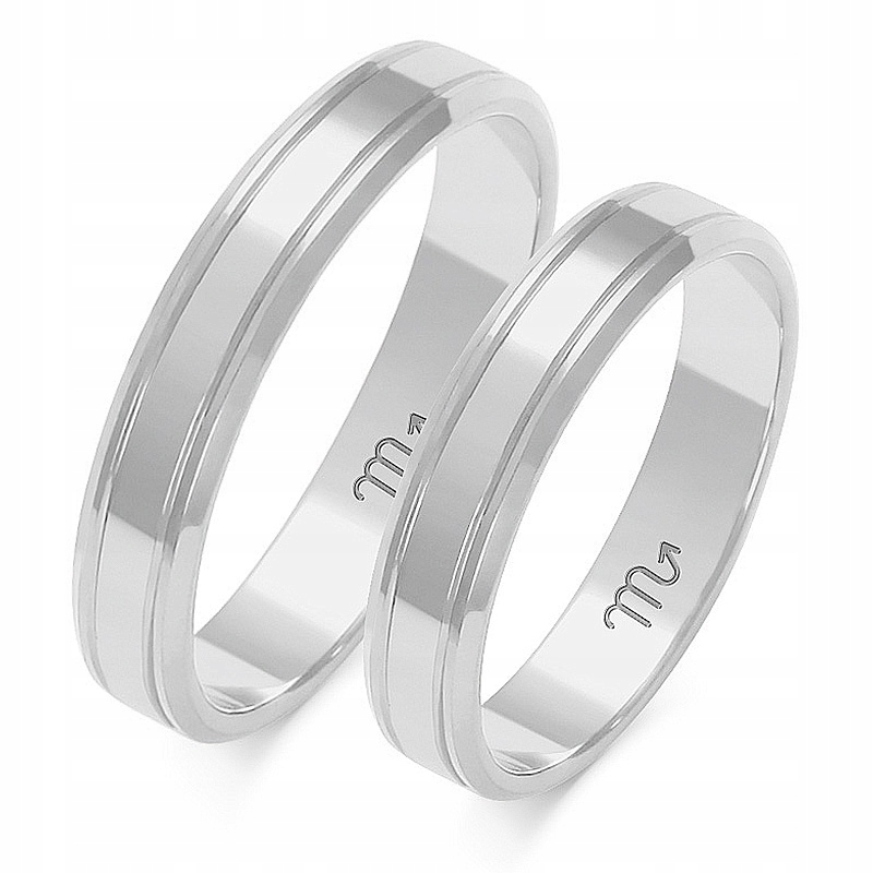 OBRĄCZKI ZŁOTE 14K 4 mm id A-206 Marka Inna marka