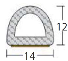 USZCZELKA SAMOPRZYLEPNA DO DRZWI OKIEN SD55 14X12 Marka Handtech