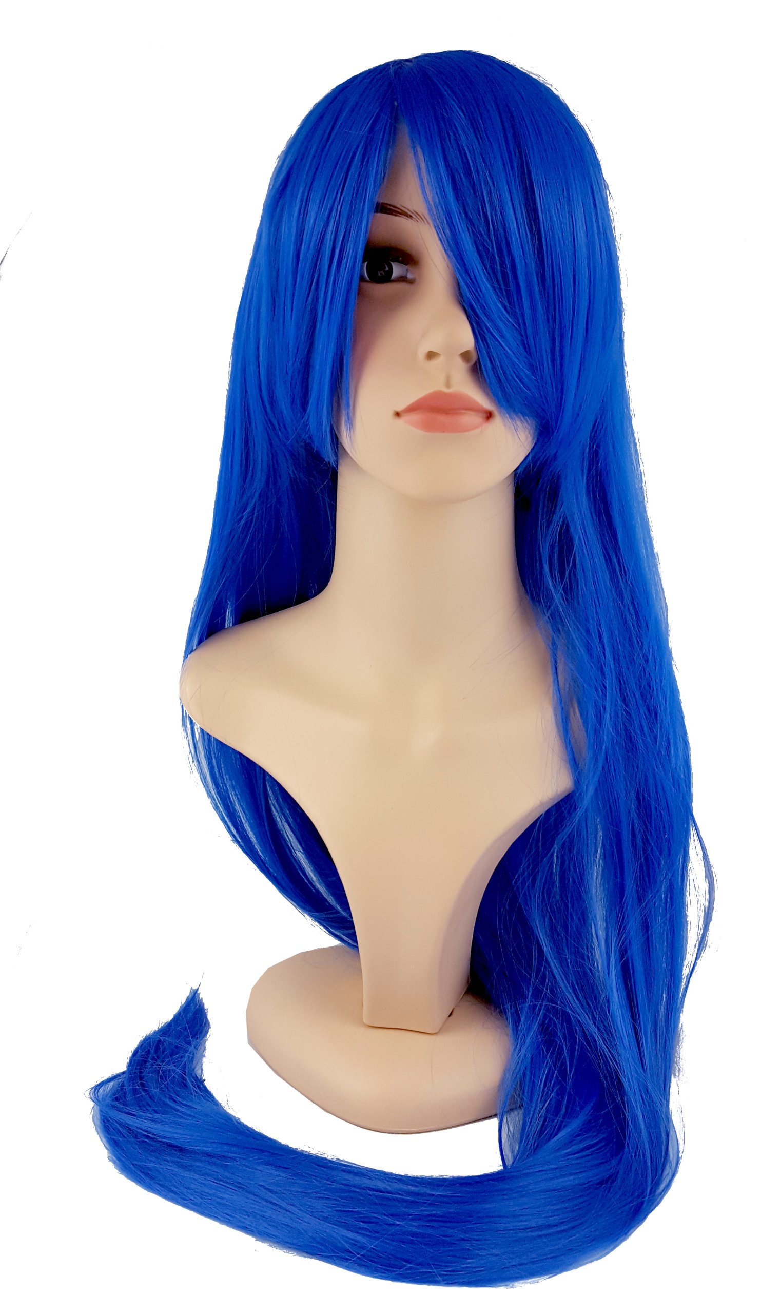 

Cosplay Peruka 100 CM Anime Manga Długa Niebieska