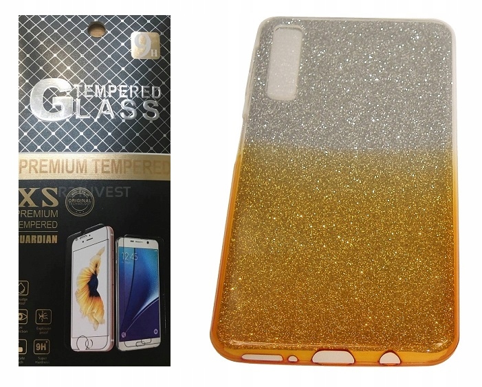 

Etui Glitter Ombre do A750 Samsung A7 2018 + Szkło