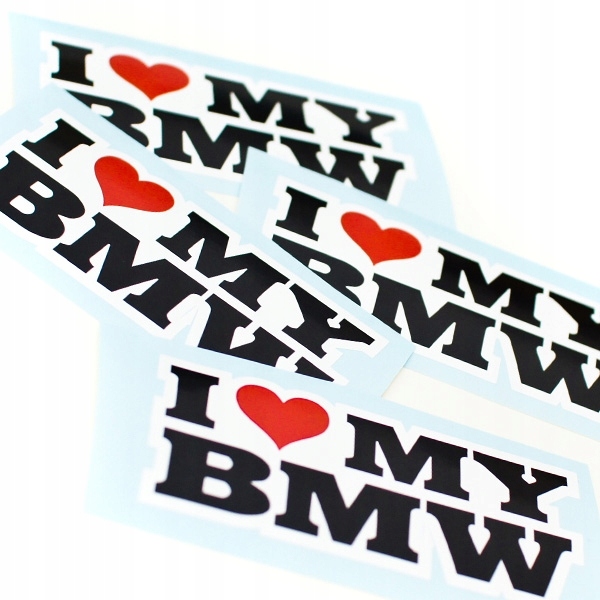 

Naklejka sticker I Love My Bmw