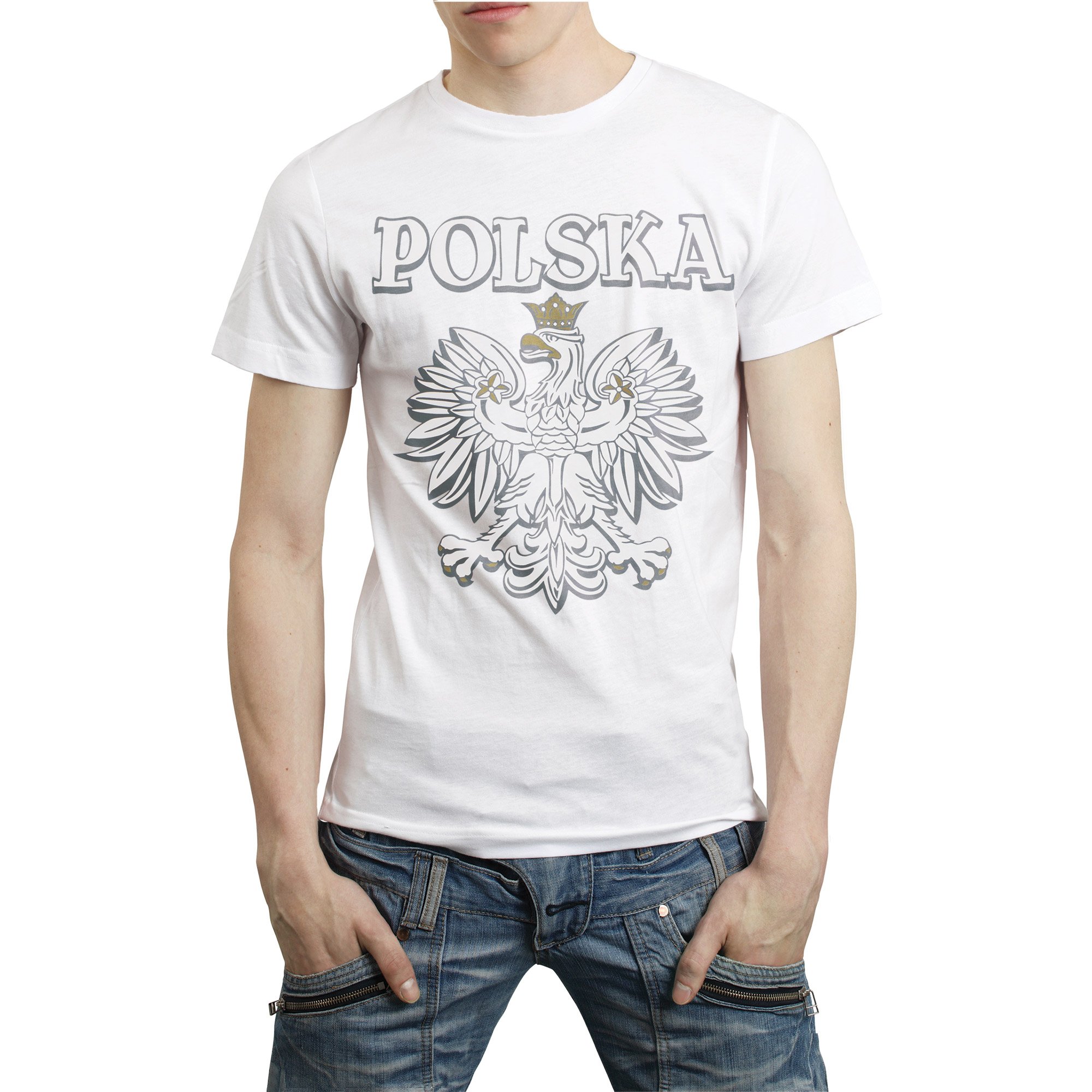 

Koszulka Kibica Polska Tshirt z Orłem KP1 XL biała