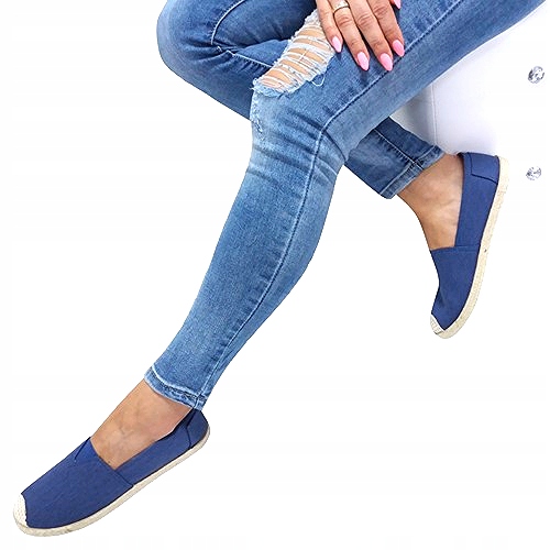 

Balerinki navy Espadryle KBU245