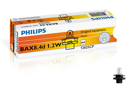 

Philips Żarówki Bax 8.4d 1.2W 12V oprawa czarna